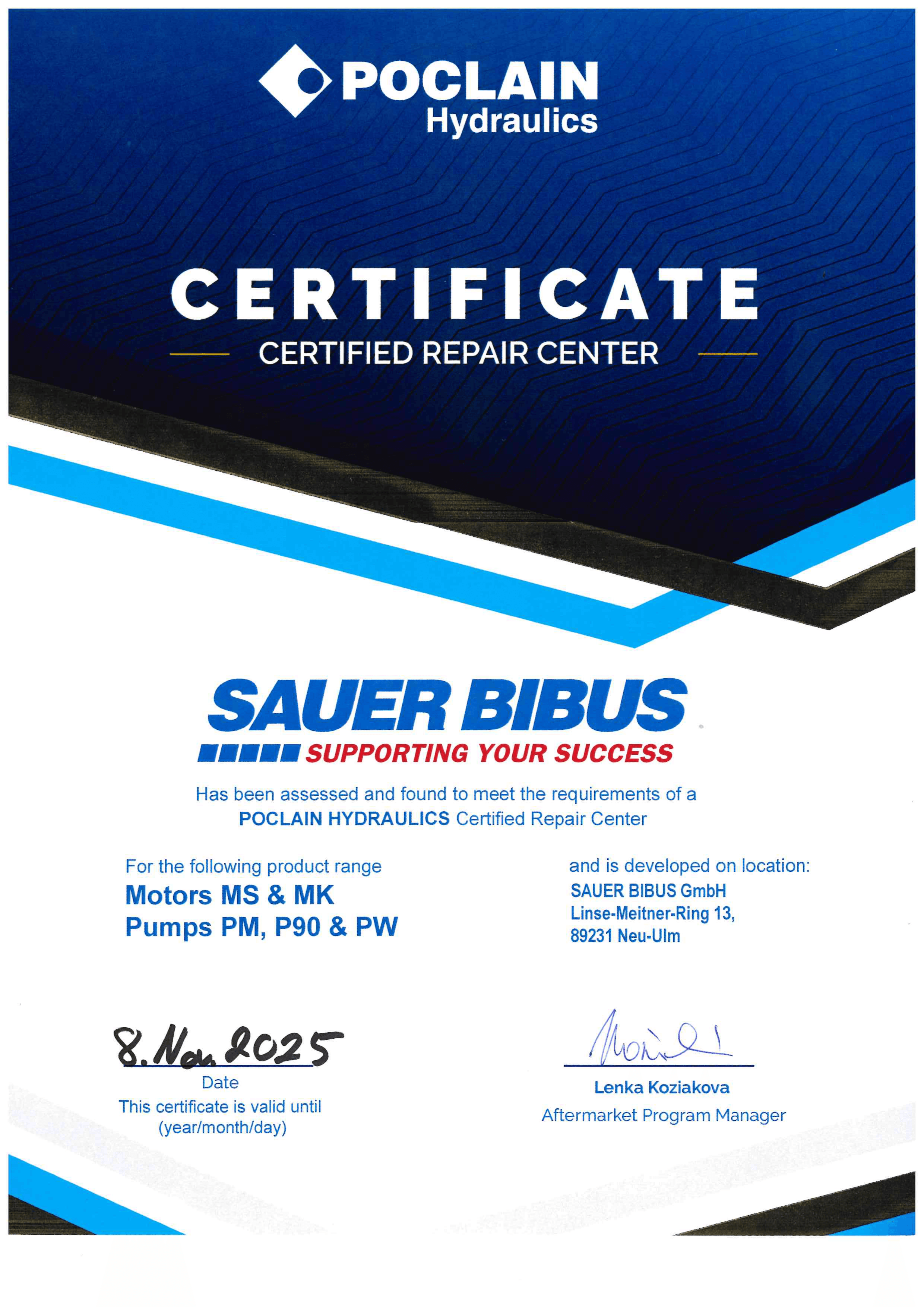 Pooclain Certified Repair Center 11-2025